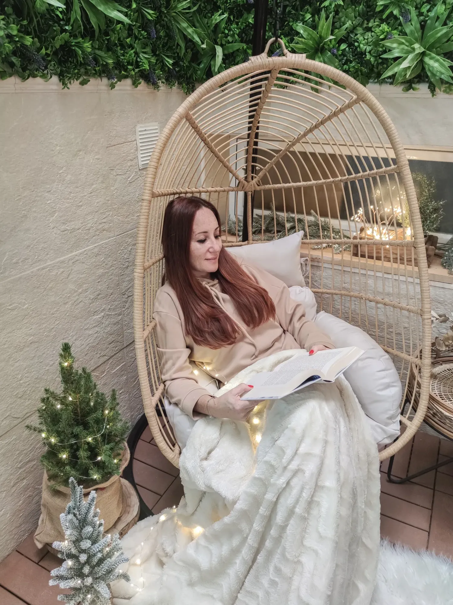 Discount Beliani CASOLI Rattan sintetico (PE) Naturale Bianco Marrone Nero