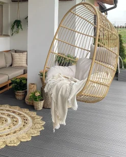 Discount Beliani CASOLI Rattan sintetico (PE) Naturale Bianco Marrone Nero