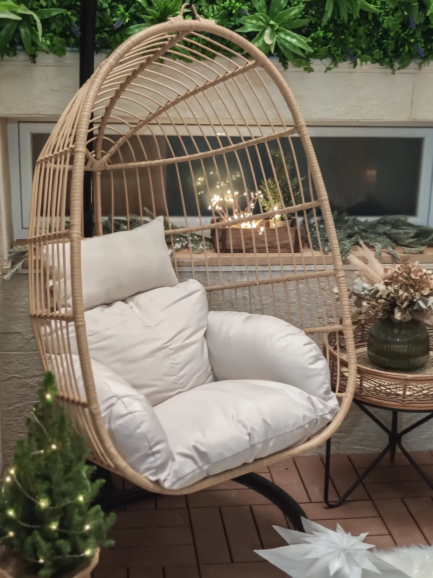 Discount Beliani CASOLI Rattan sintetico (PE) Naturale Bianco Marrone Nero