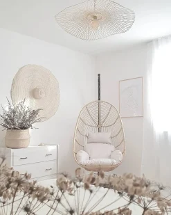 Discount Beliani CASOLI Rattan sintetico (PE) Naturale Bianco Marrone Nero