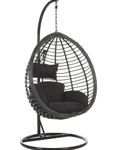 New Beliani TOLLO Rattan sintetico (PE) Nero
