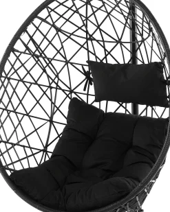 Hot Beliani ALATRI Rattan sintetico (PE) Nero