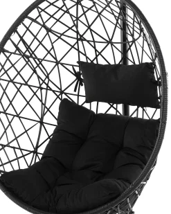 Hot Beliani ALATRI Rattan sintetico (PE) Nero