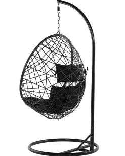 Hot Beliani ALATRI Rattan sintetico (PE) Nero