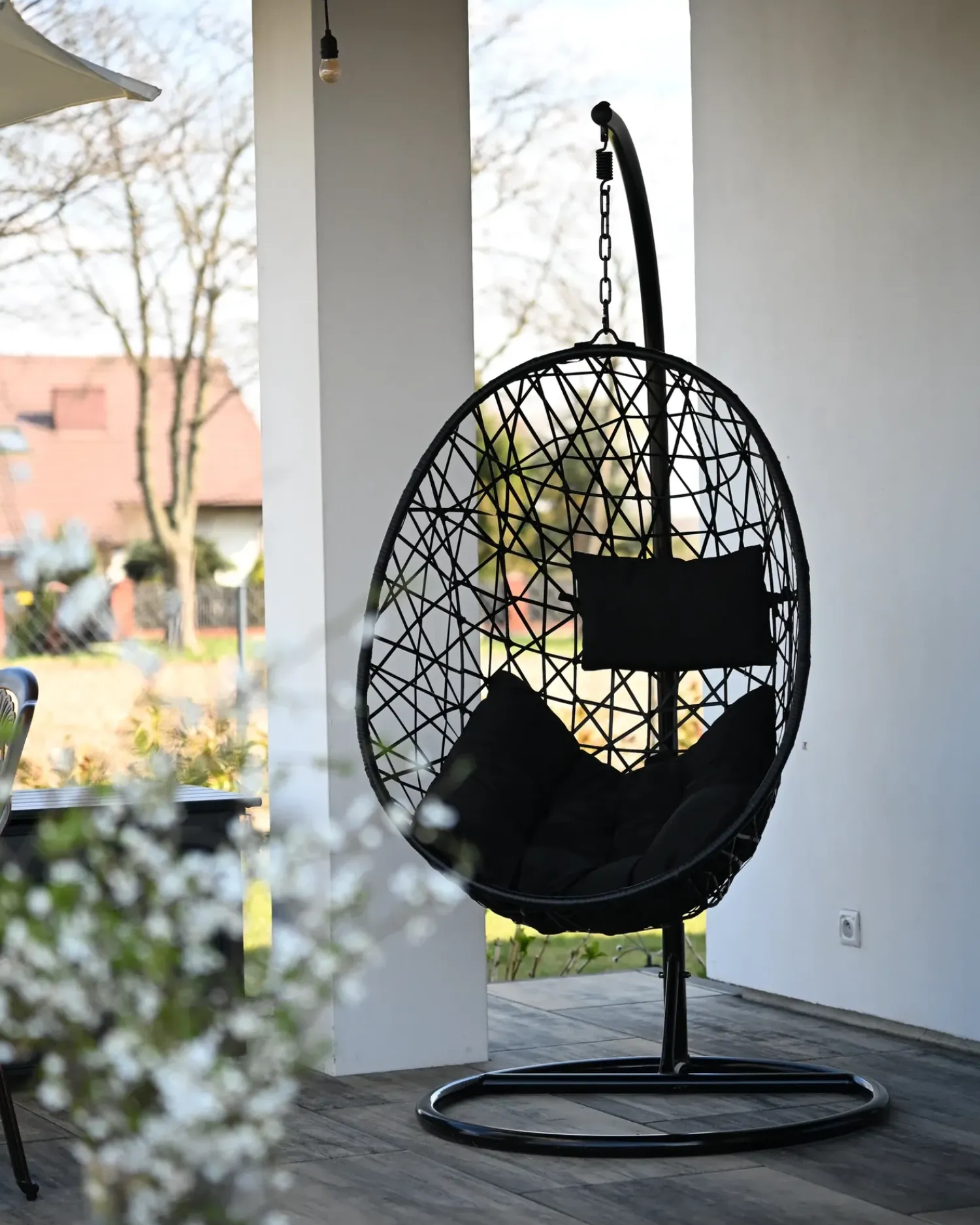 Hot Beliani ALATRI Rattan sintetico (PE) Nero