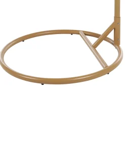 Sale Beliani Poltrona sospesa con supporto da pavimento ALLERA Rattan sintetico (PE) Beige Bianco Beige Naturale