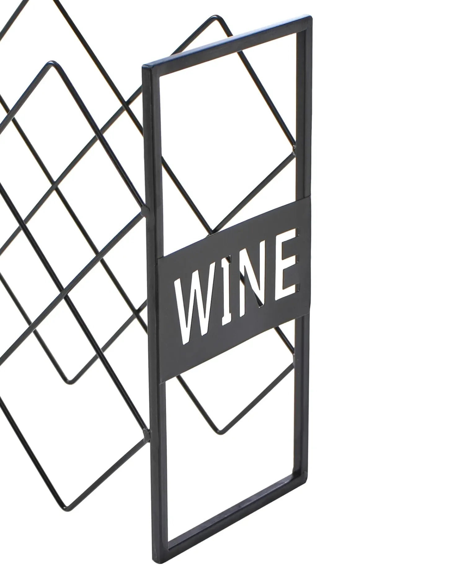 Hot Beliani Porta bottiglie da vino BALLYBAY Metallo Nero