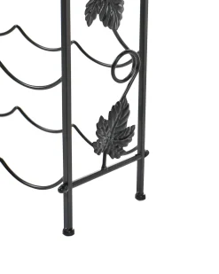Hot Beliani Porta bottiglie da vino BUNDORAN Metallo Nero