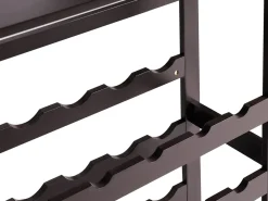 Beliani Porta bottiglie da vino ROWLEY scuro Marrone