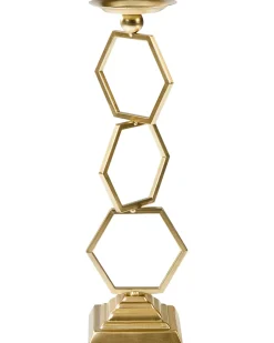 Discount Beliani Portacandele ARDEE Metallo 44 cm Oro