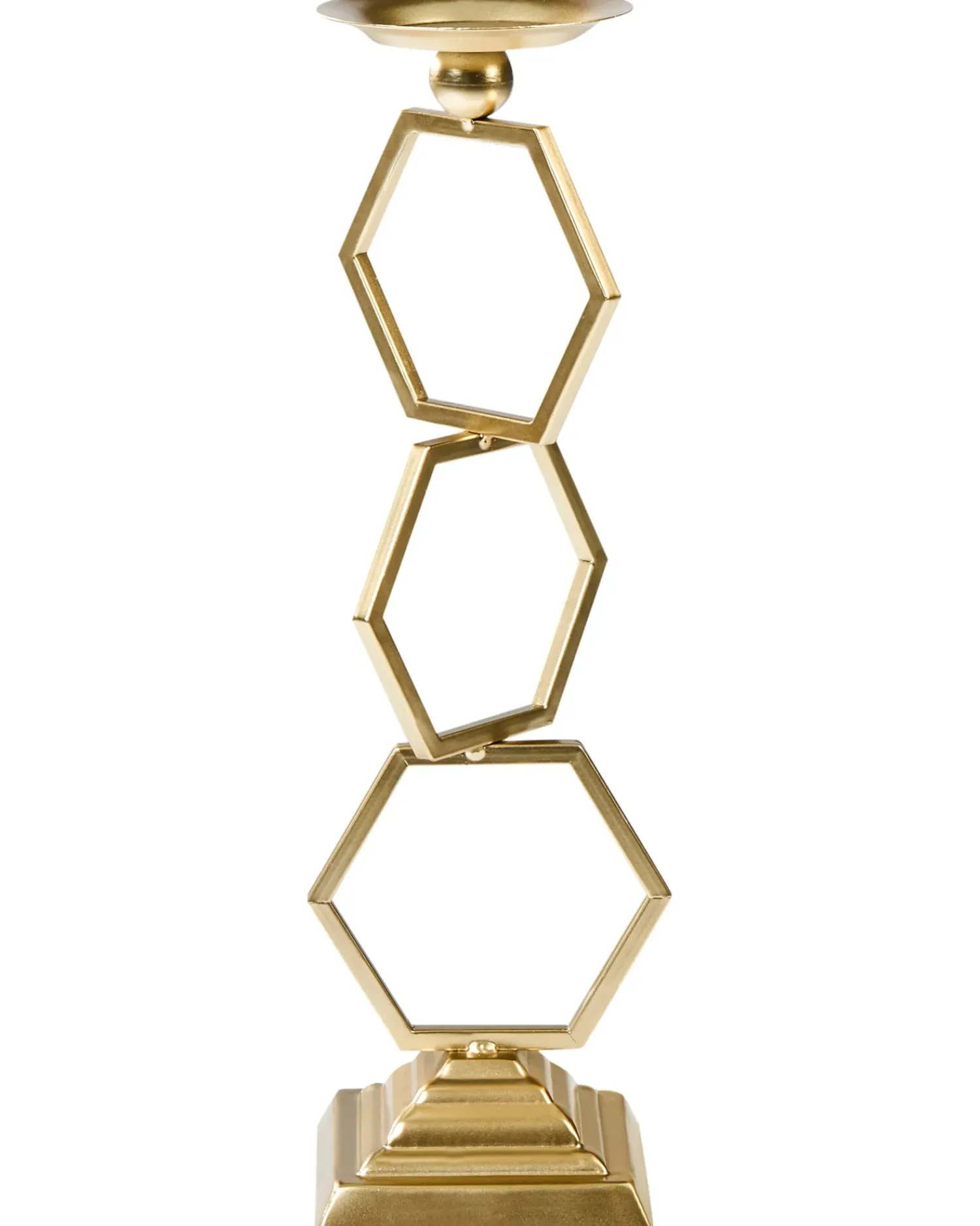 Discount Beliani Portacandele ARDEE Metallo 44 cm Oro