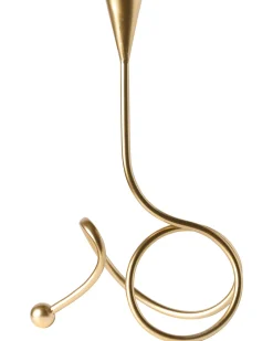 New Beliani Portacandele AROUCA Metallo 40 cm Oro