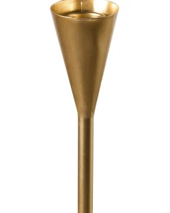 New Beliani Portacandele AROUCA Metallo 40 cm Oro