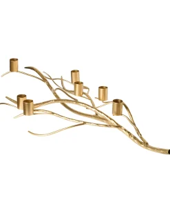 Best Beliani Portacandele ARRENTELA Metallo 10 cm Oro