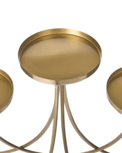 Best Beliani Portacandele BUARAN Metallo 38 cm Oro