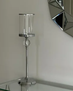 Best Beliani Portacandele COTUI Vetro Argento