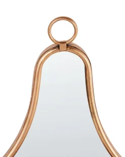 Hot Beliani Portacandele da parete BAZARNES Metallo 45 cm Oro