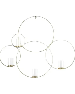 Online Beliani Portacandele da parete BURU Metallo 80 cm Oro