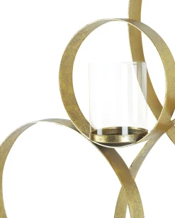 Online Beliani Portacandele da parete BURU Metallo 80 cm Oro