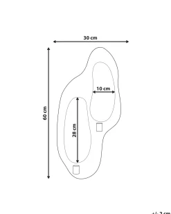 Beliani Portacandele da parete PENICHE Metallo 60 cm Argento
