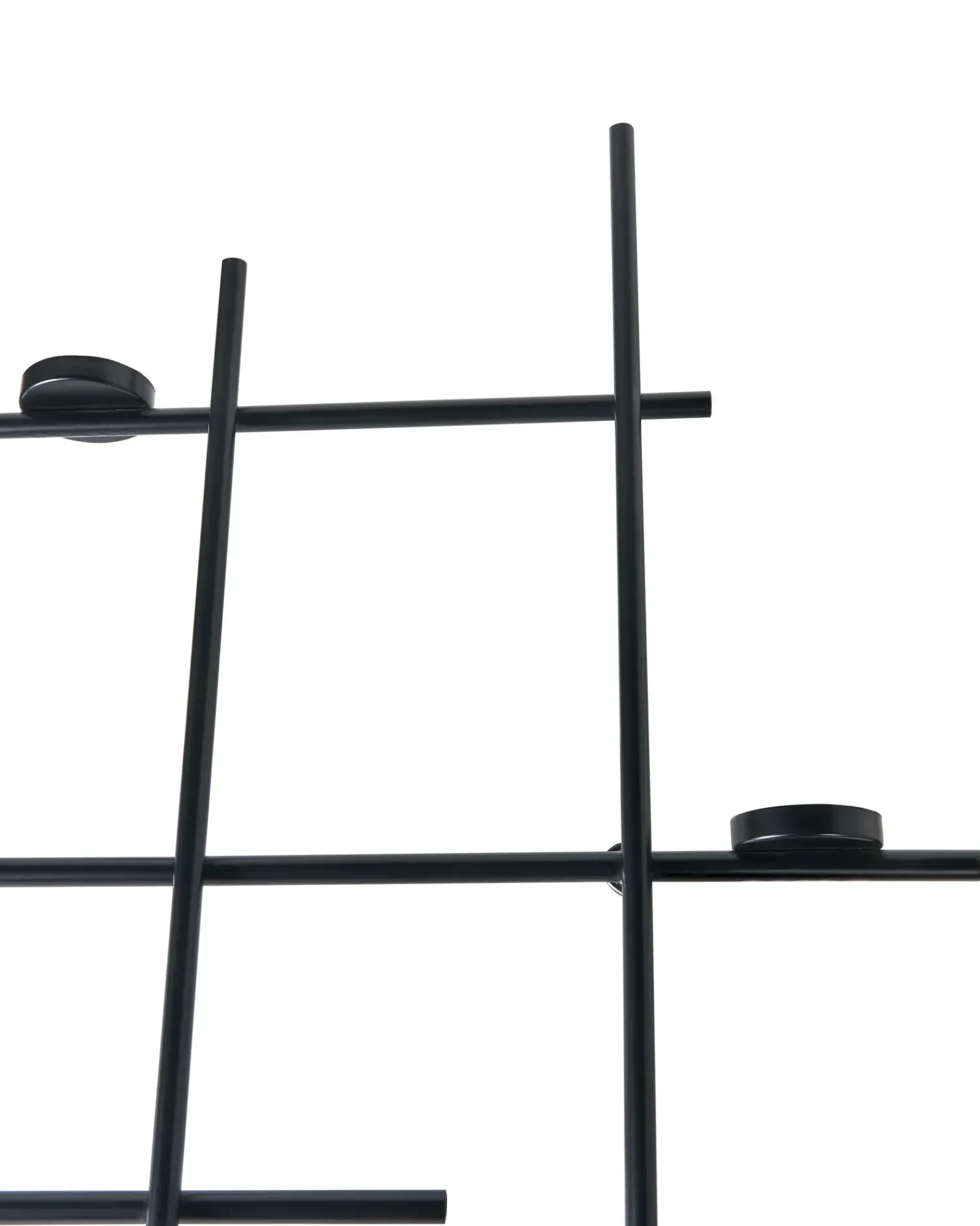 Beliani Portacandele da parete PORTO 74 cm Nero