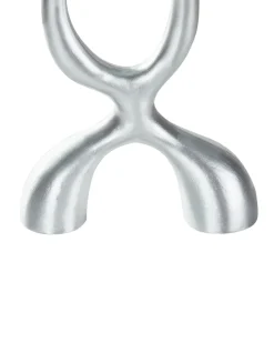 Clearance Beliani Portacandele FAMOES Metallo 41 cm Argento
