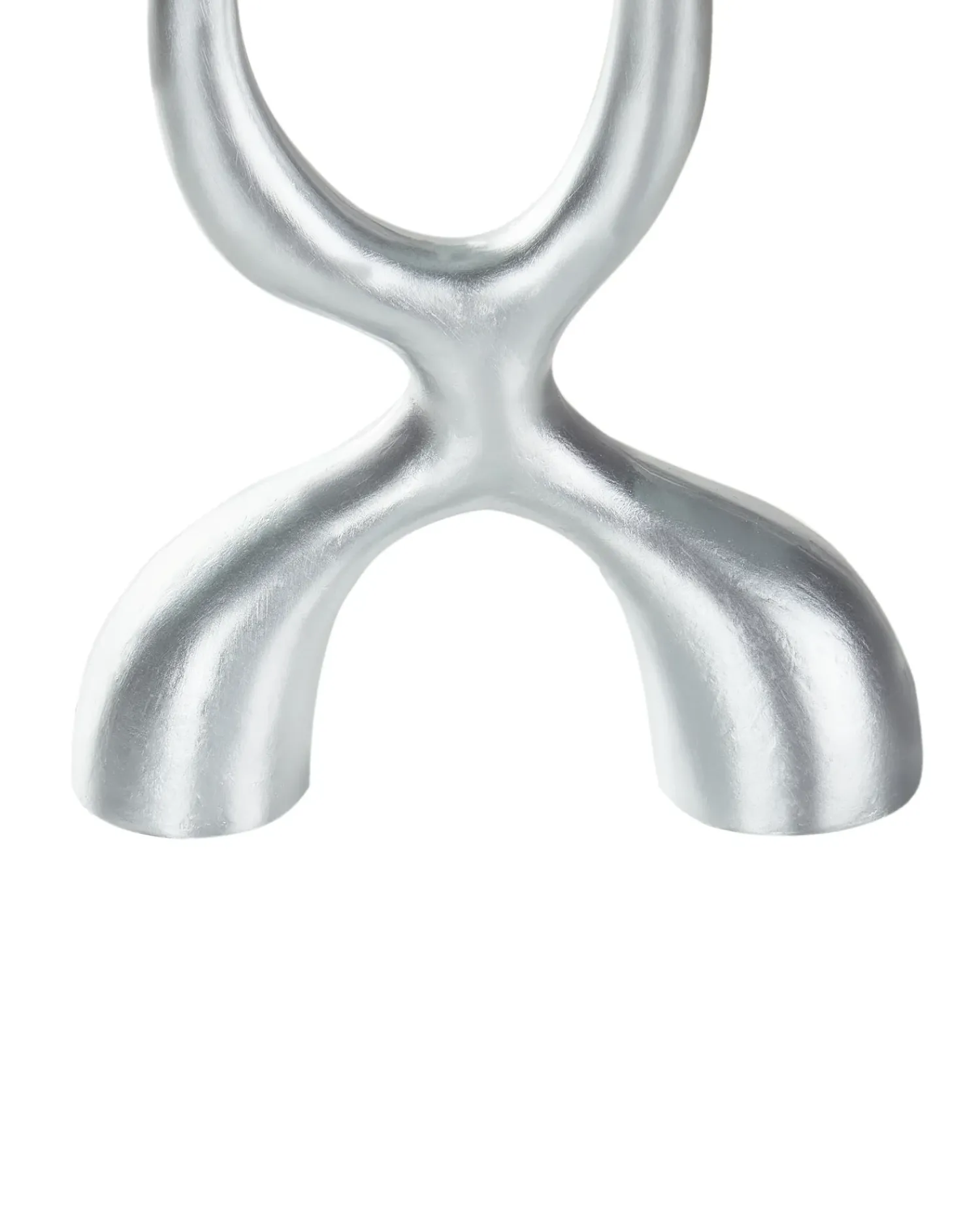 Clearance Beliani Portacandele FAMOES Metallo 41 cm Argento