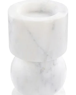 Sale Beliani Portacandele IOANNINA Pietra 20 cm Bianco