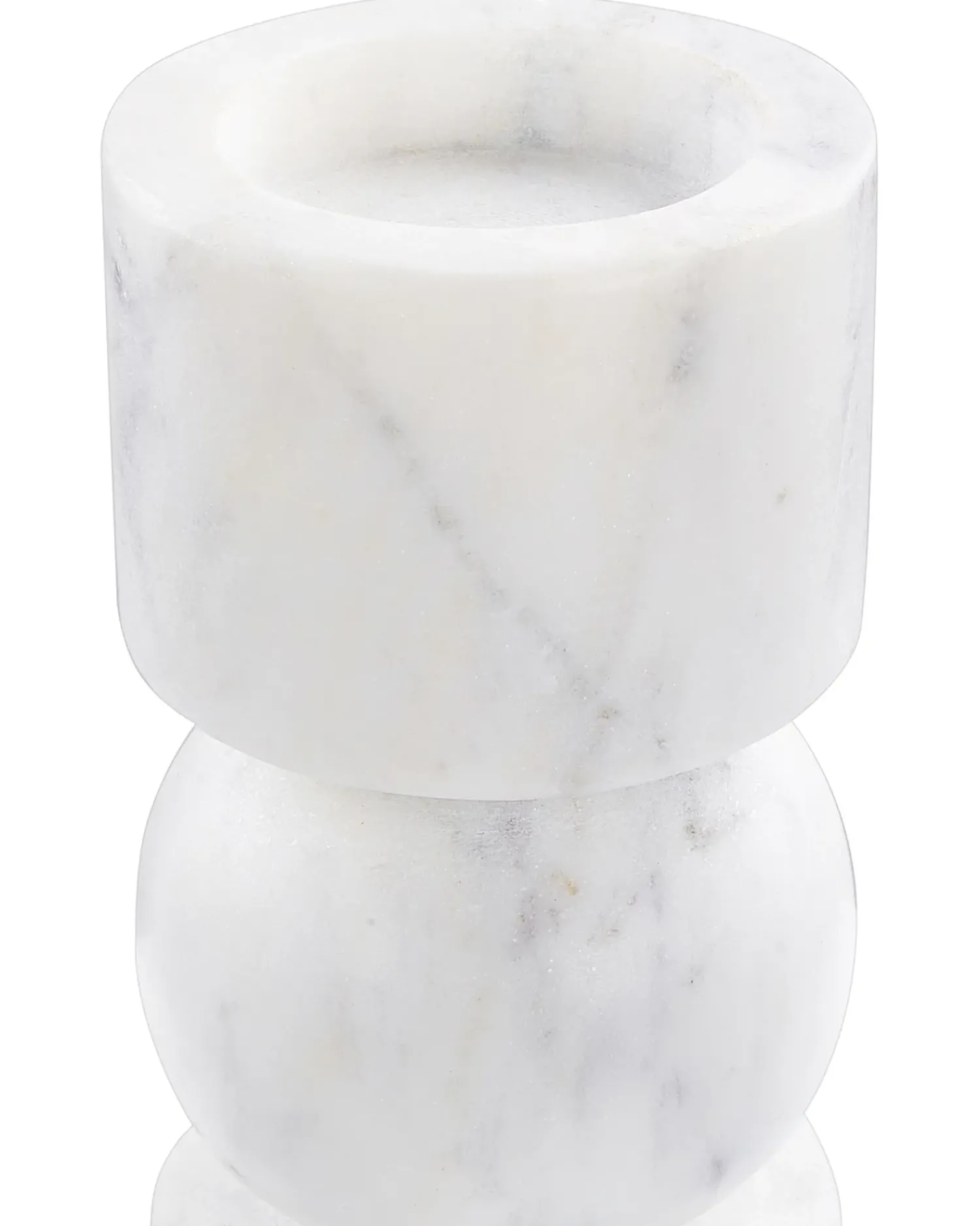 Sale Beliani Portacandele IOANNINA Pietra 20 cm Bianco