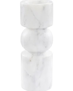 Sale Beliani Portacandele IOANNINA Pietra 20 cm Bianco