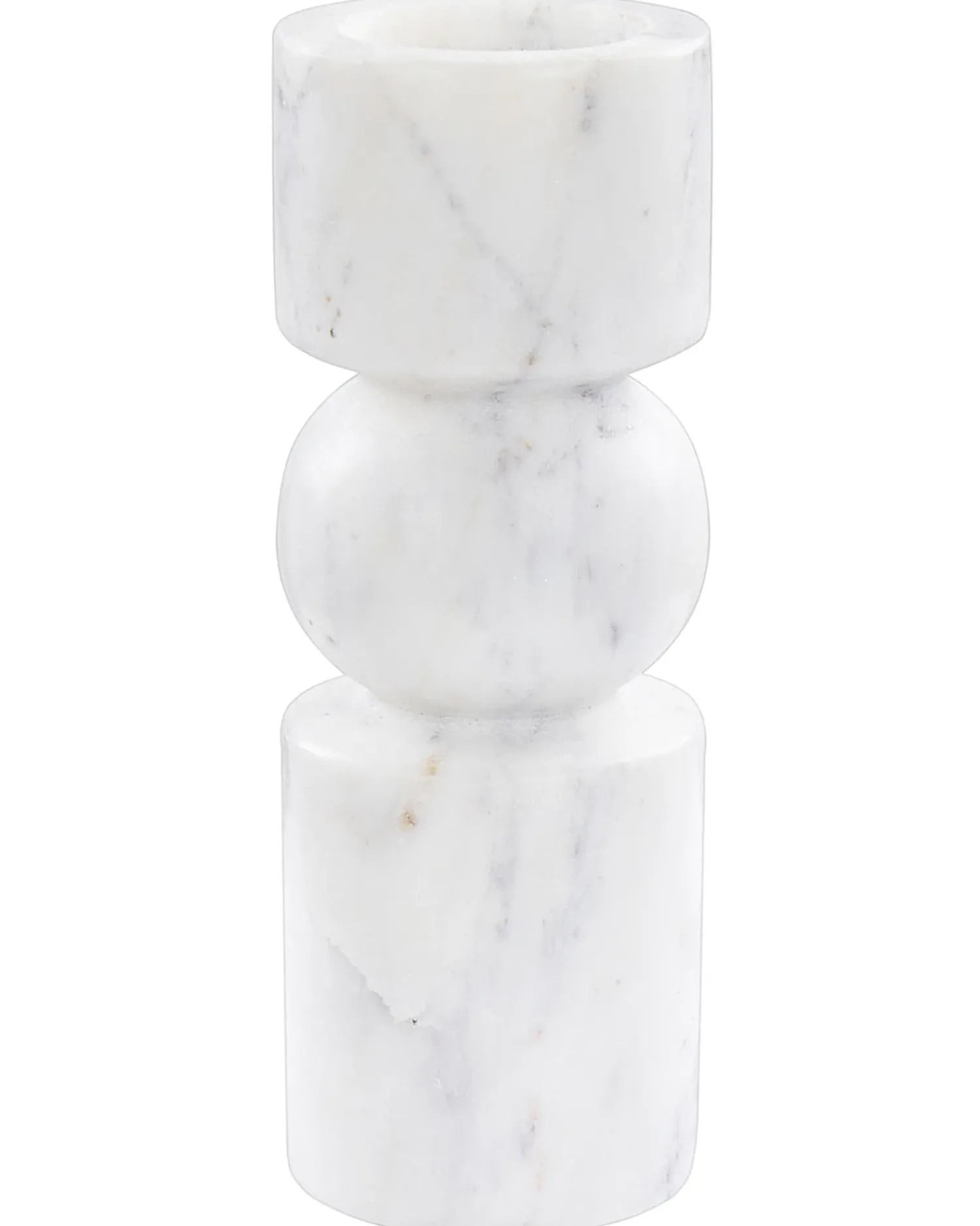 Sale Beliani Portacandele IOANNINA Pietra 20 cm Bianco