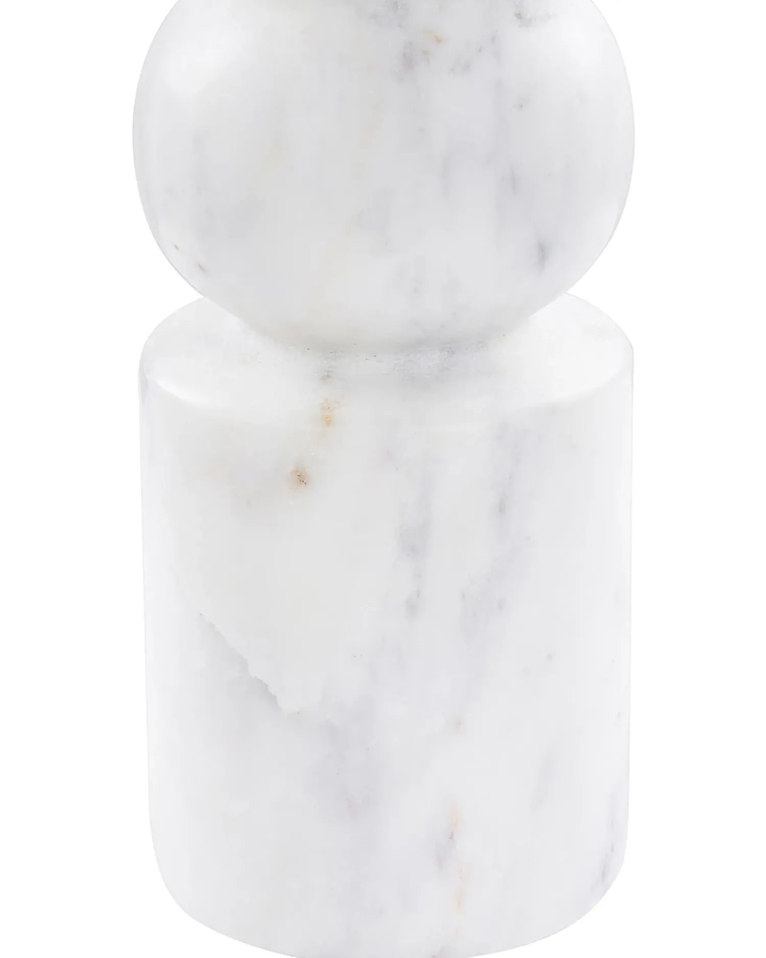 Sale Beliani Portacandele IOANNINA Pietra 20 cm Bianco