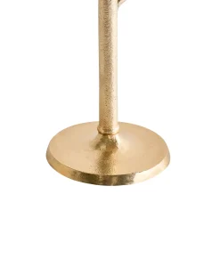 Beliani Portacandele KOSOR Metallo 25 cm Oro