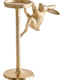Beliani Portacandele KOSOR Metallo 25 cm Oro
