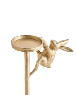 Beliani Portacandele KOSOR Metallo 25 cm Oro