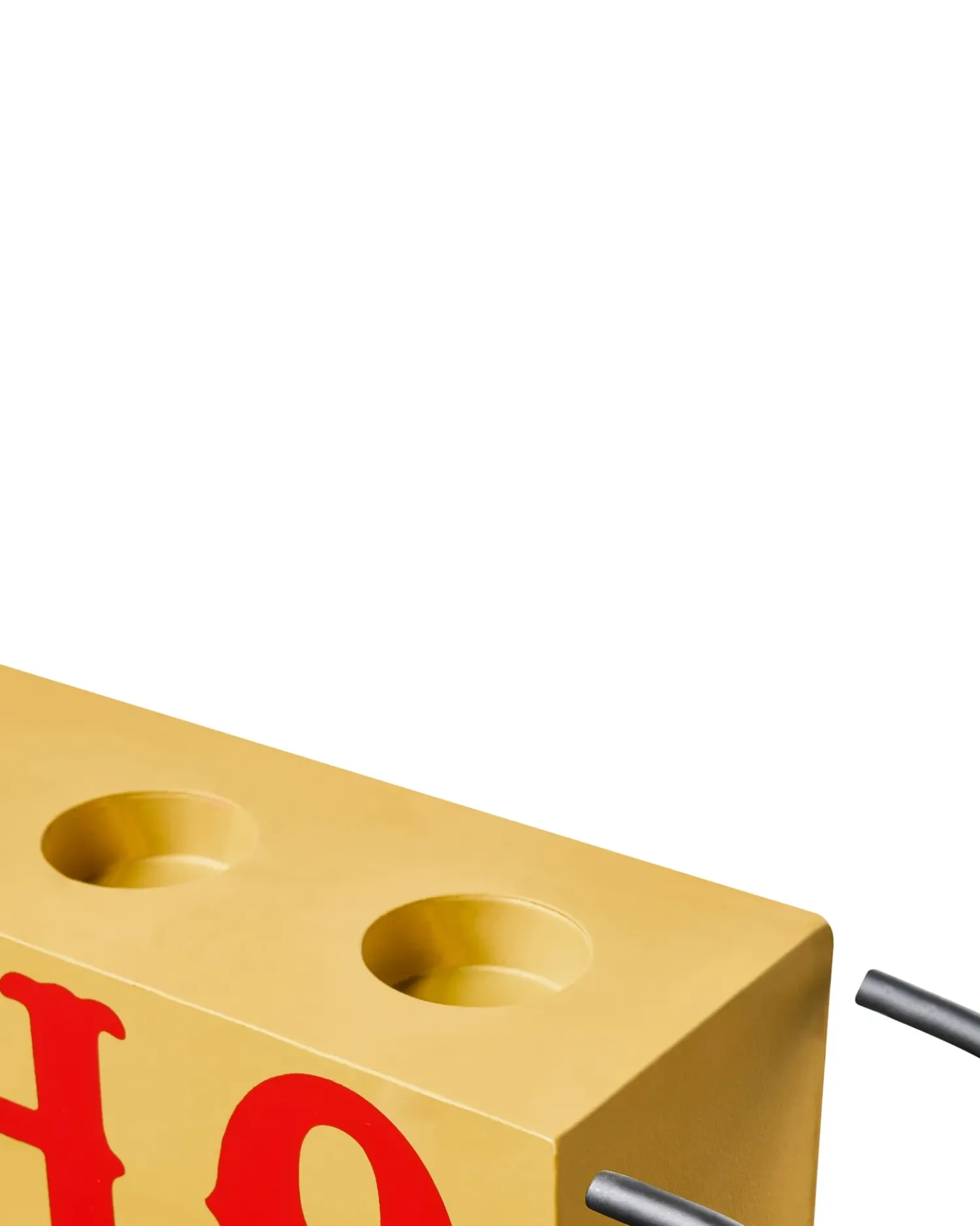 Outlet Beliani Portacandele KUHMO Giallo Metallo Giallo Rosso