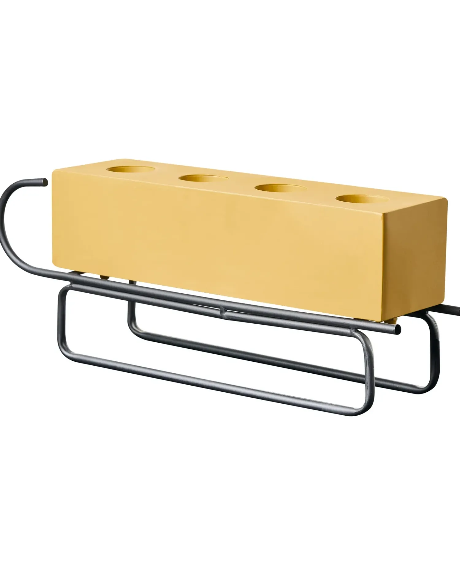 Outlet Beliani Portacandele KUHMO Giallo Metallo Giallo Rosso