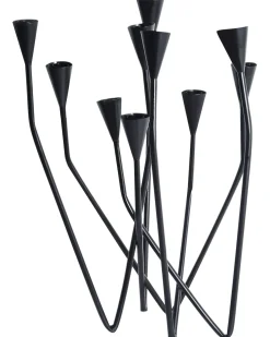 Sale Beliani Portacandele MATOSINHOS Metallo 54 cm Nero