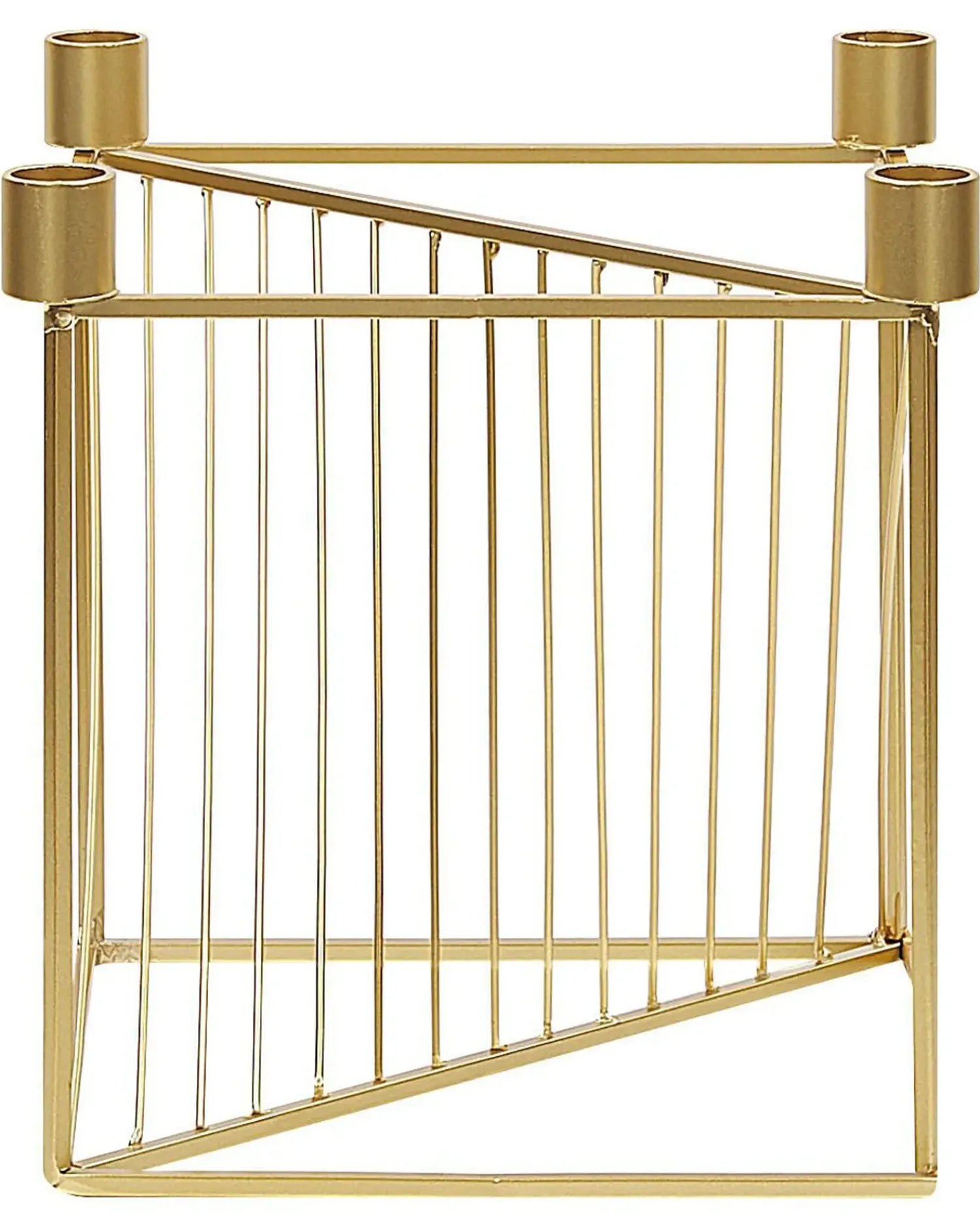 Beliani Portacandele MIND Metallo 23 cm Oro