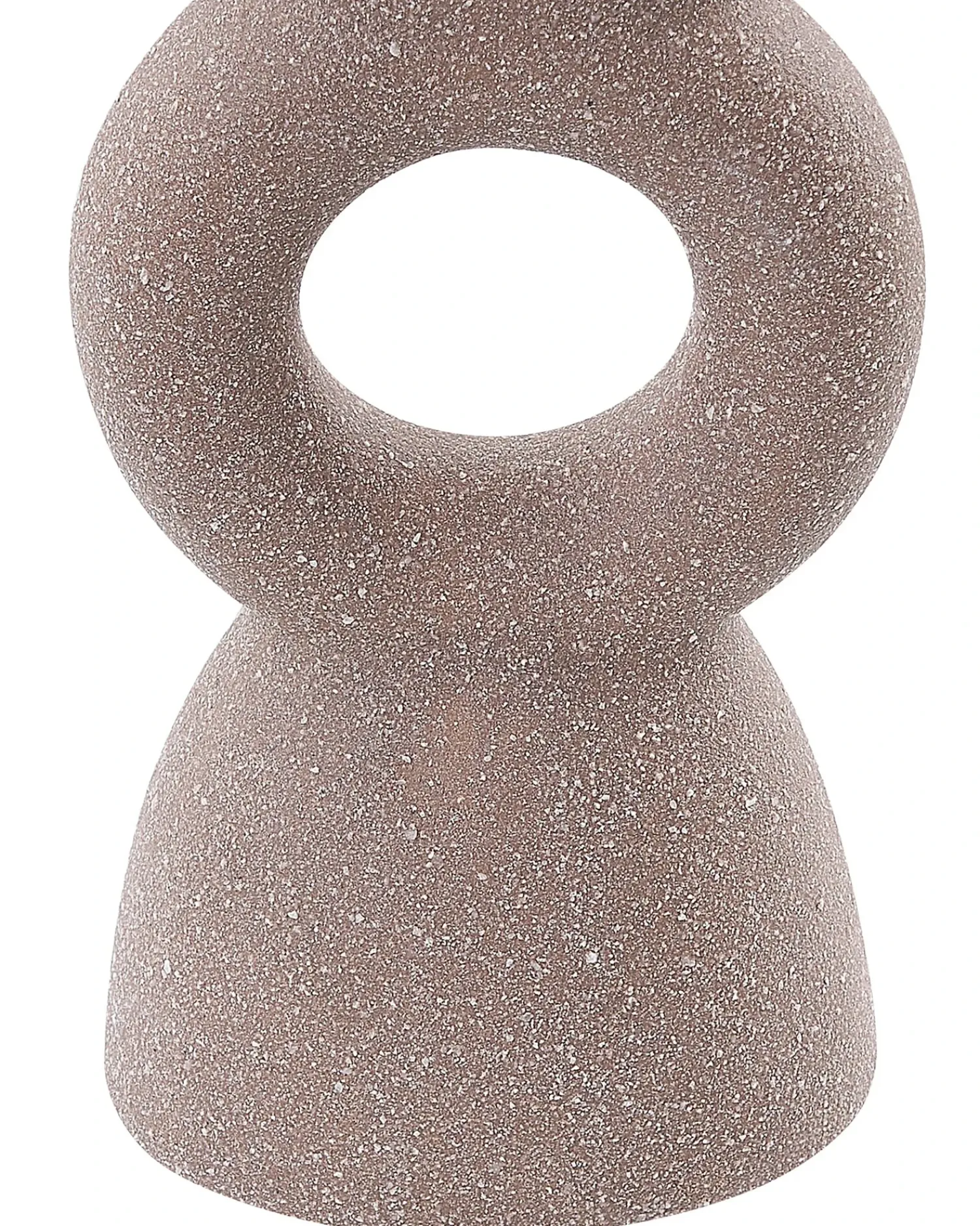 Clearance Beliani Portacandele NAOUSA Ceramica 23 cm Beige