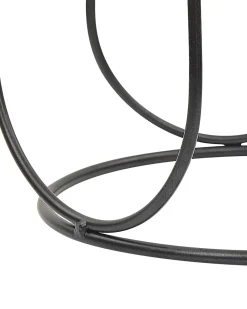 Discount Beliani Portacandele PANAY Metallo 25 cm Nero Oro Nero