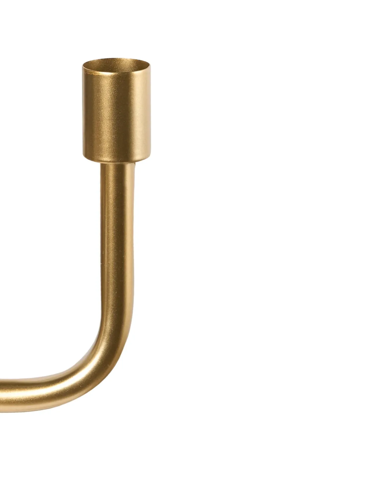 Clearance Beliani Portacandele PORRTELA Metallo 50 cm Oro
