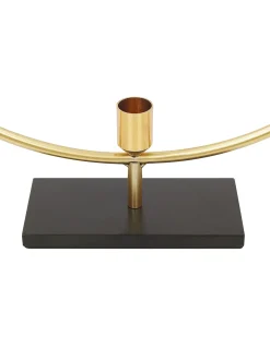 Best Beliani Portacandele SERAM Metallo 45 cm Oro Oro Nero