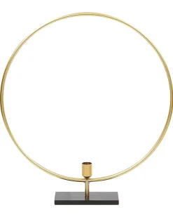 Best Beliani Portacandele SERAM Metallo 45 cm Oro Oro Nero