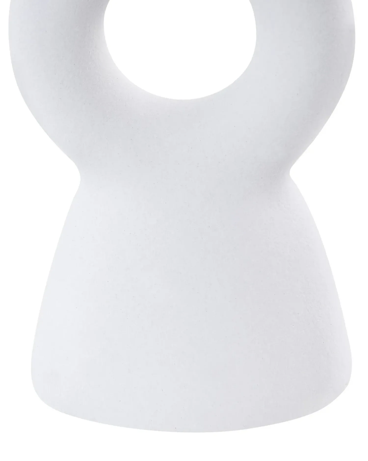 Hot Beliani Portacandele SPARTA Ceramica 17 cm sporco Bianco