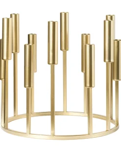 Hot Beliani Portacandele TRAFARIA Metallo 26 cm Oro