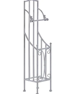 Sale Beliani Porta carta igienica BRISA Metallo Grigio