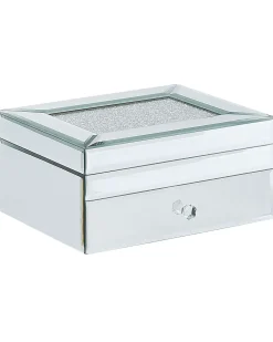 Discount Beliani Portagioie KOFI Vetro specchiato Argento