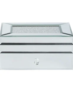 Discount Beliani Portagioie KOFI Vetro specchiato Argento