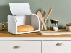 Best Beliani Portapane CAROUBE Metallo Bianco